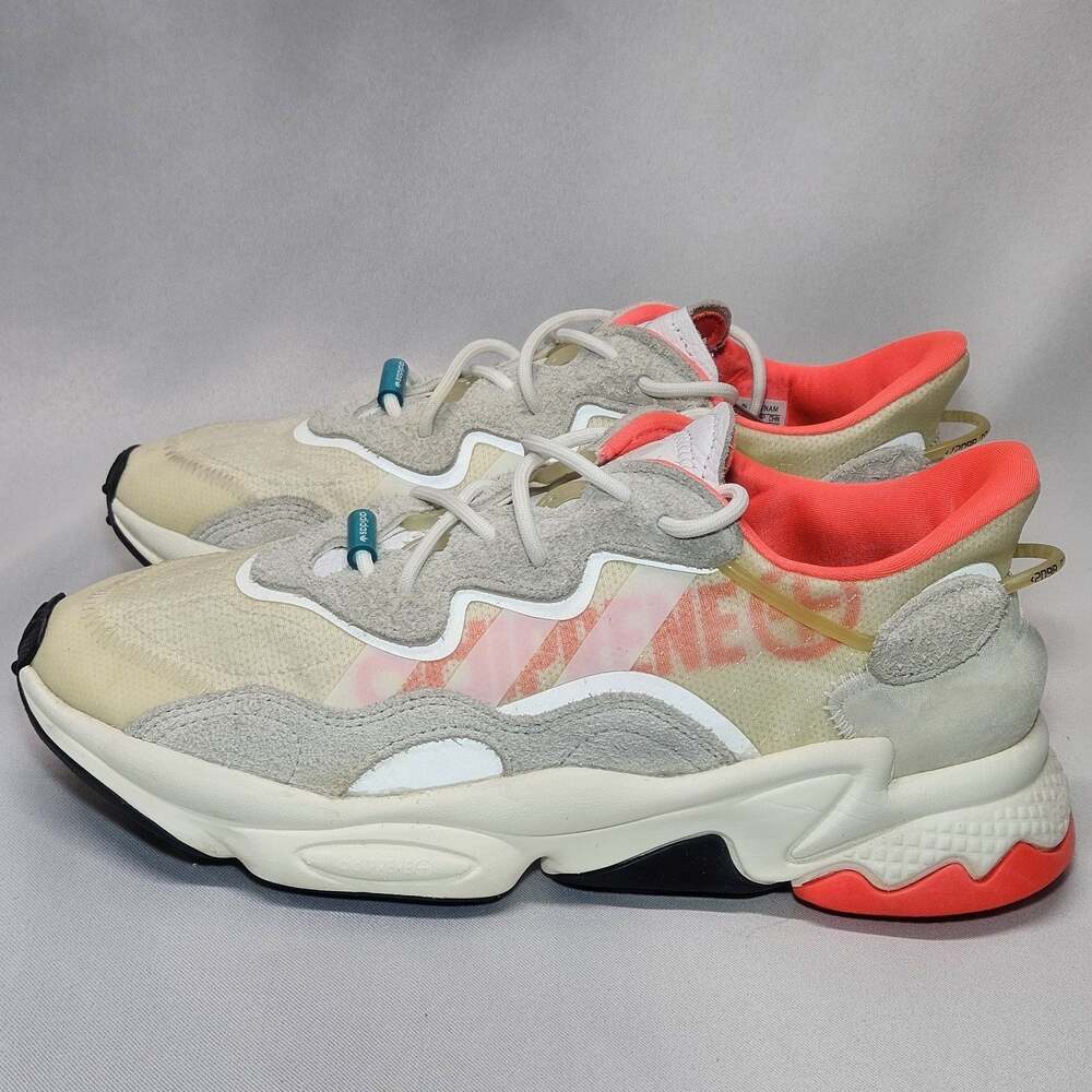 Adidas Ozweego Big Logo Solar Red White EH0252 Men's Size 8 Running Shoes Rare